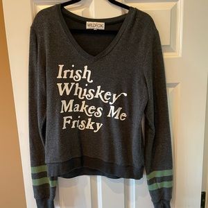 Wildfox Sweatshirt - Irish Whisky Makes Me Frisky